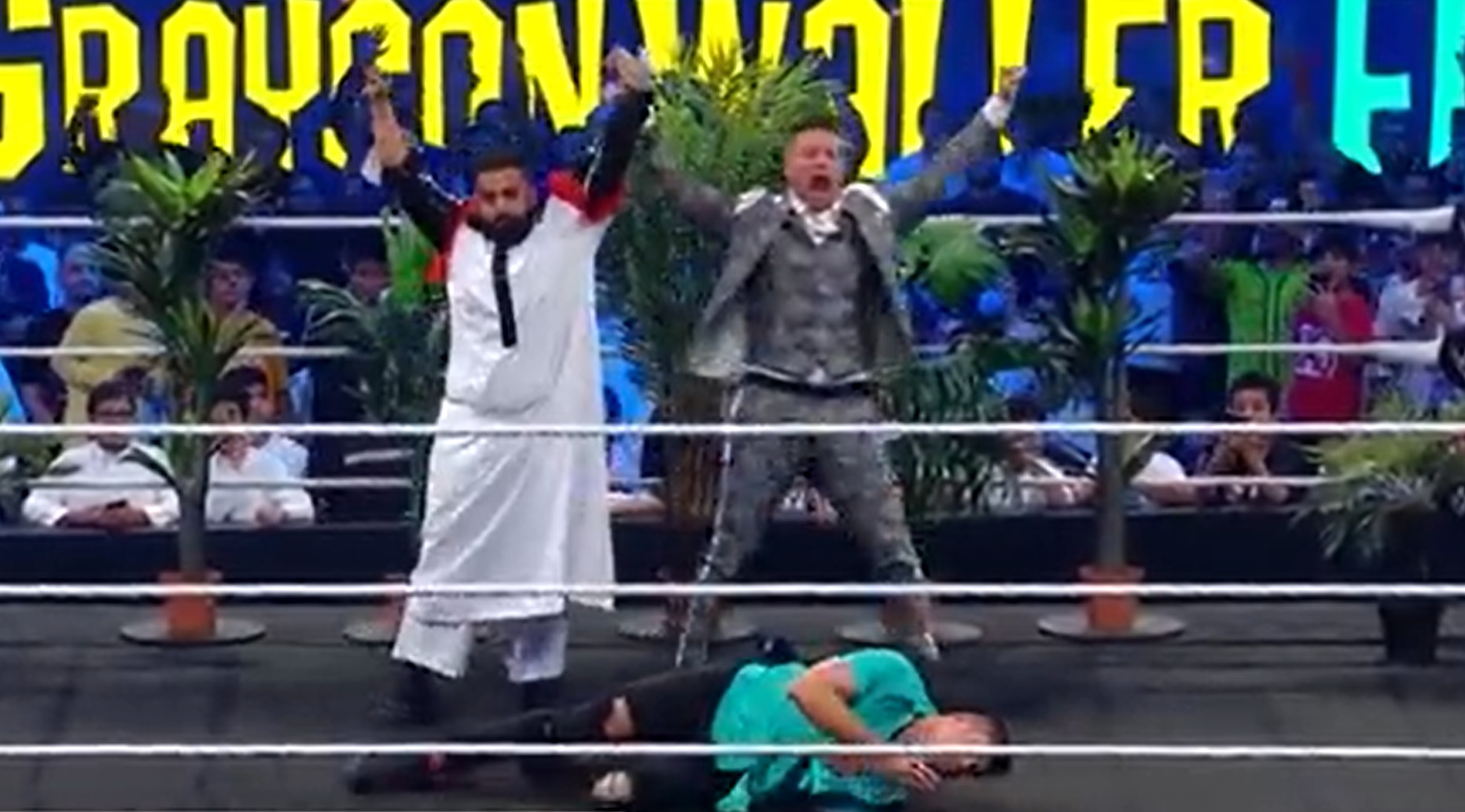 Featured image for "Surprise Appearance: Actor Ibrahim Al Hajjaj Joins WWE Crown Jewel"