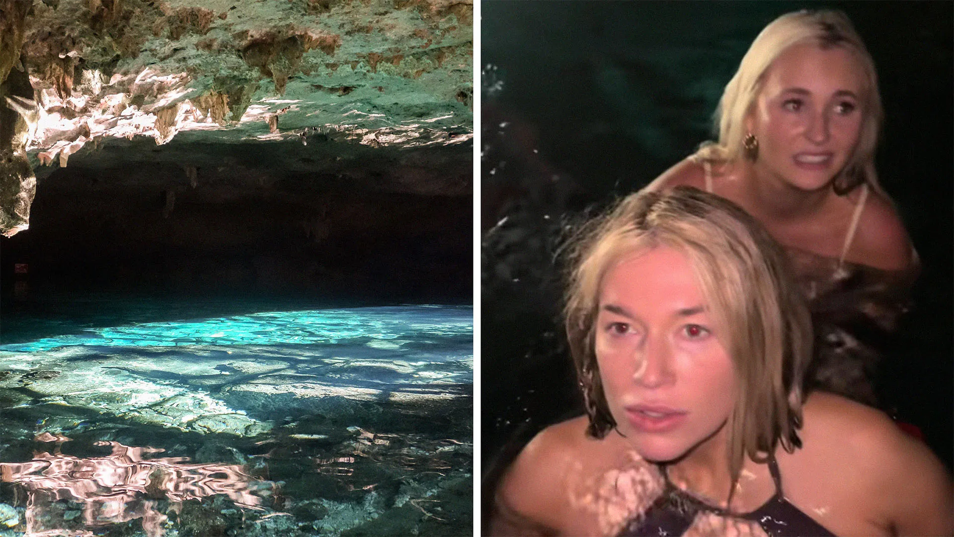 Featured image for Women Discover They're Swimming in a Bat Cave During Tulum Vacation