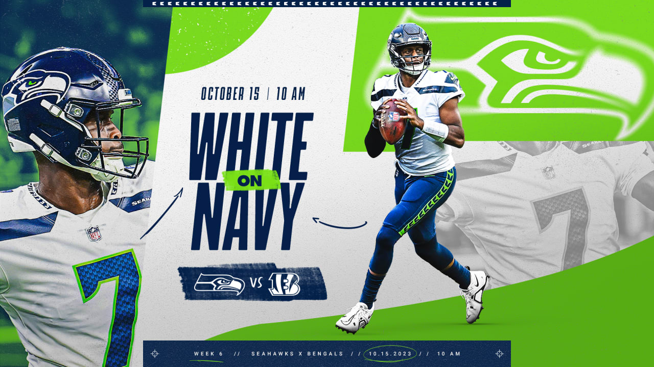 Featured image for "Seahawks Unveil Week 6 Uniform Combo for Bengals Matchup"