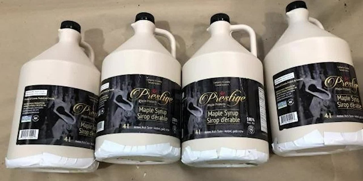 Drug syndicate smuggles millions worth of meth in maple syrup containers.