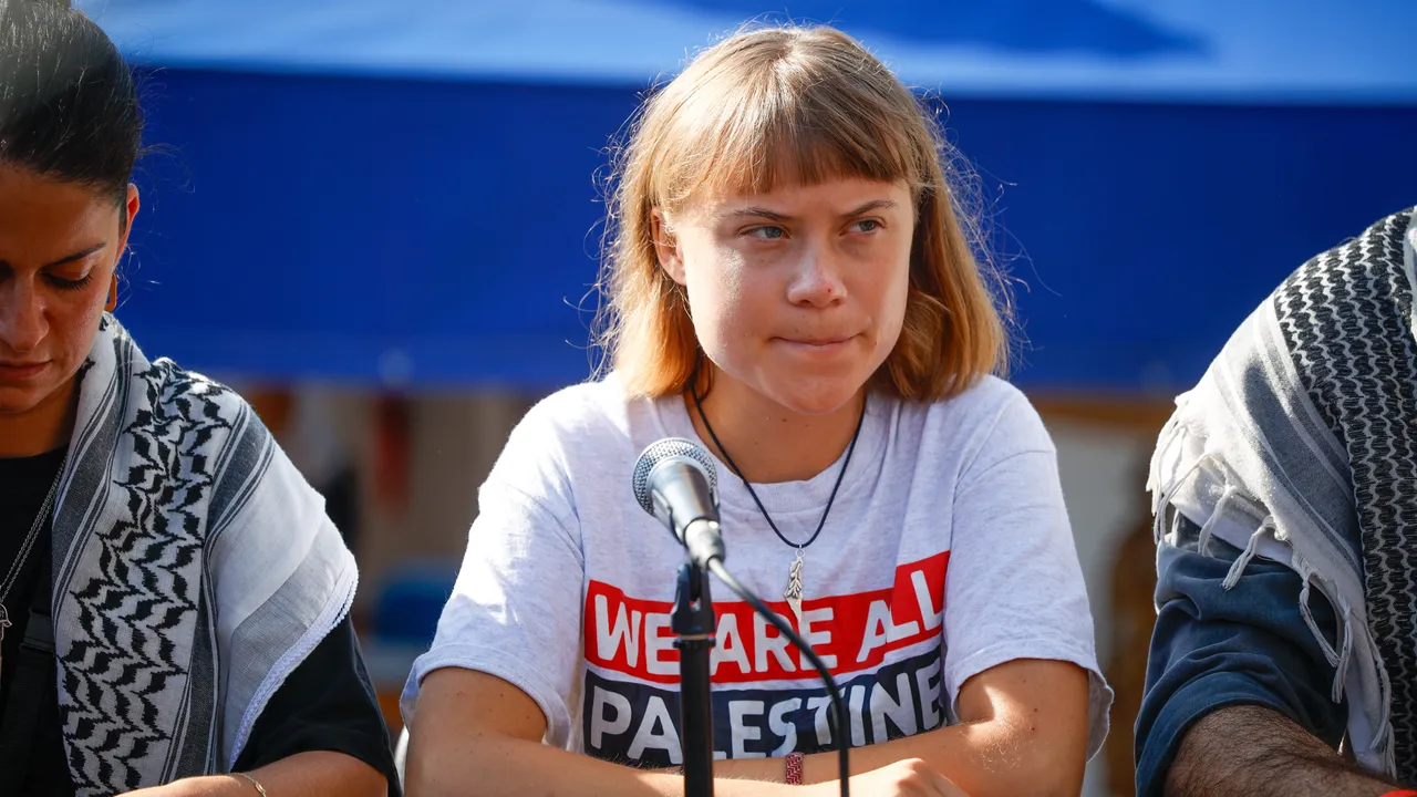 Featured image for Greta Thunberg and Activists Highlight Israeli Detention and Humanitarian Violations