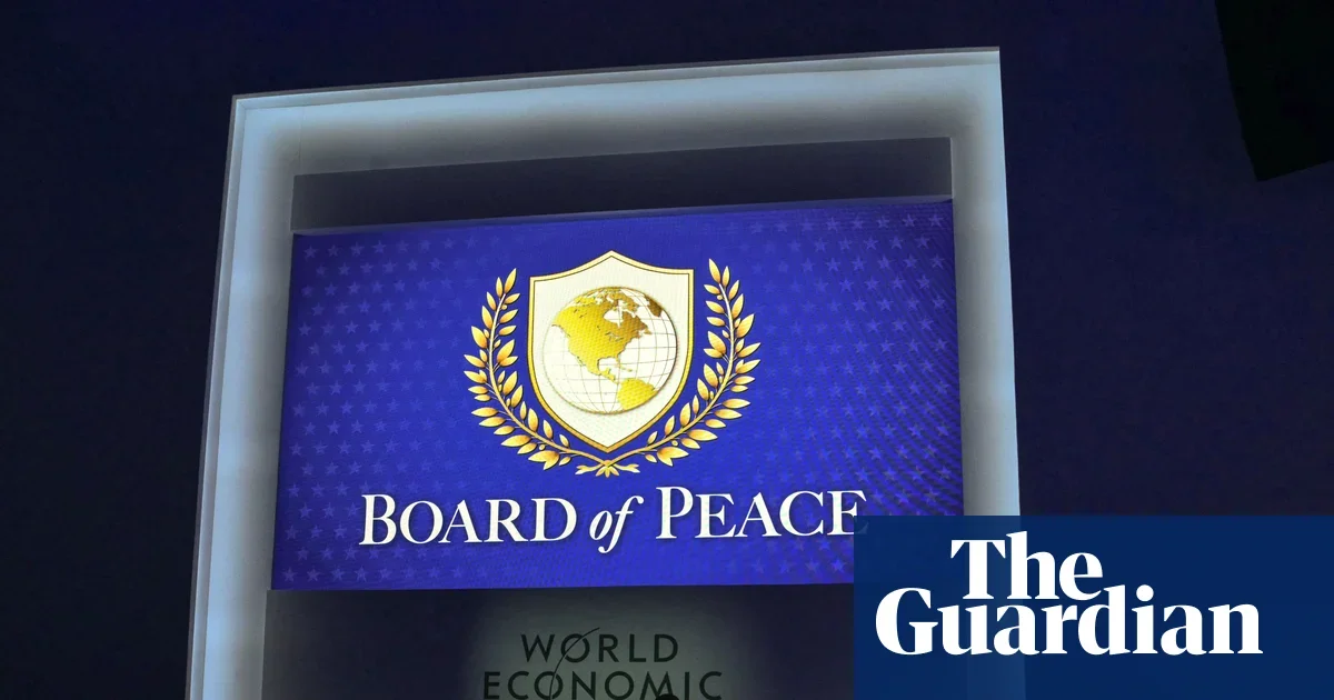 Trump’s Gold-Laced Board of Peace Mirrors UN Emblem at Davos