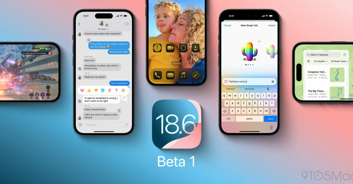 Apple Launches iOS 18.6 Beta and Other Updates for Devices