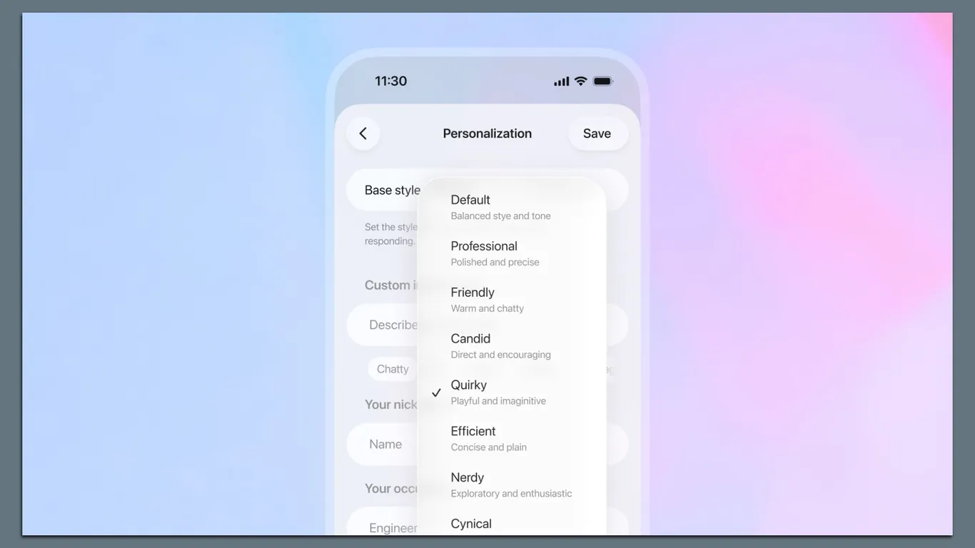 Featured image for OpenAI Launches ChatGPT 5.1 with Enhanced Personalities and Speed, Competing with Google’s Gemini 3.0 Pro