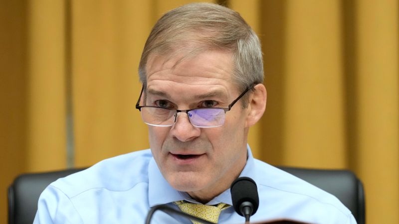 Jordan subpoenas FBI Director for documents on FBI's use of undercover agents in Catholic churches.