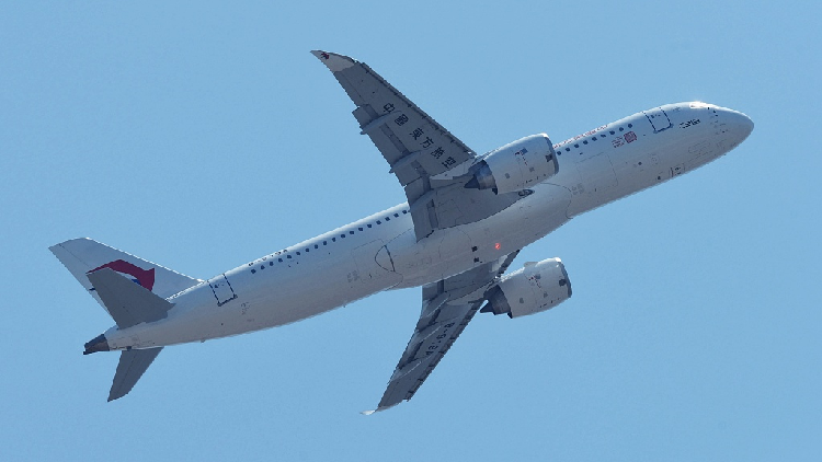 Featured image for China's C919 makes historic maiden commercial flight as first homegrown passenger jet.
