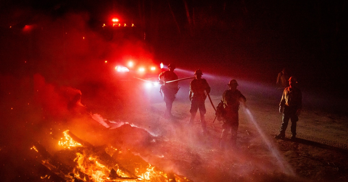 "Massive California Wildfire Sparks Mass Evacuations Amidst Desert Winds"