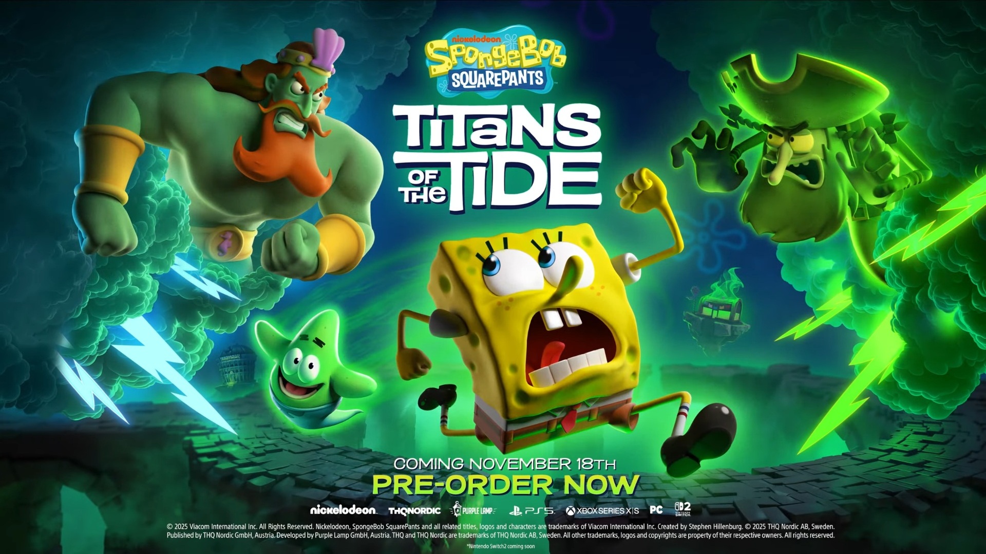 Featured image for SpongeBob SquarePants: Titans of the Tide Launches on Switch 2 and PS5