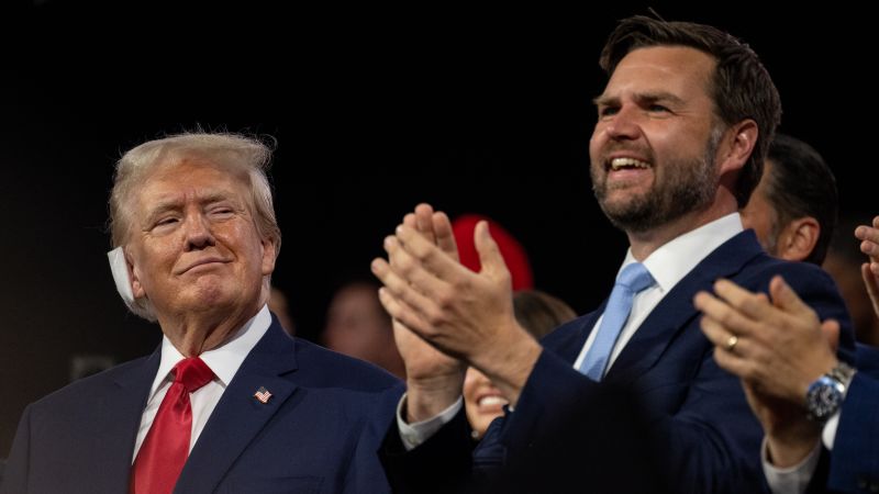"Trump Arrives at RNC Bandaged After Assassination Attempt"