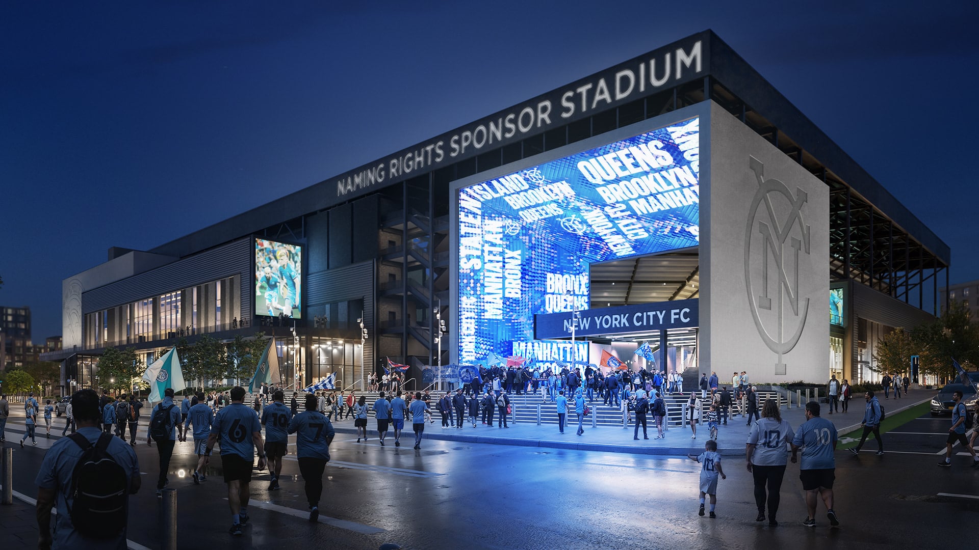 Featured image for "Willets Point Project: NYCFC's 'The Cube' Stadium Unveiled with Stunning Video and Key Approval"