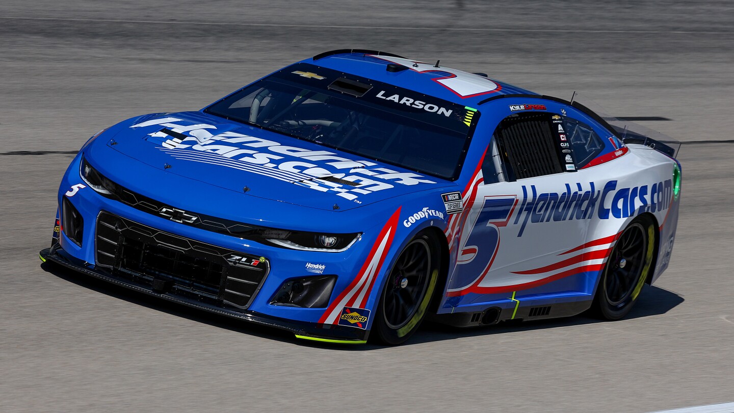 Featured image for "Kyle Larson Secures Third Consecutive NASCAR Cup Pole at Texas"