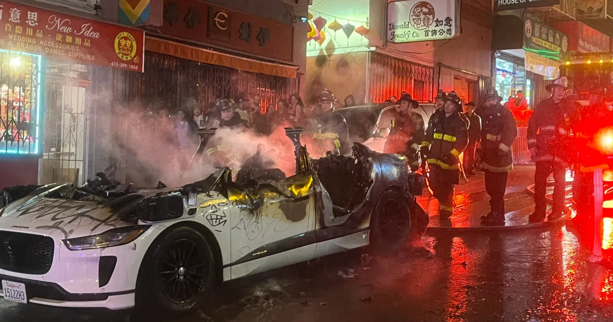 "San Francisco Self-Driving Car Arson Incidents Spark Public Outcry"