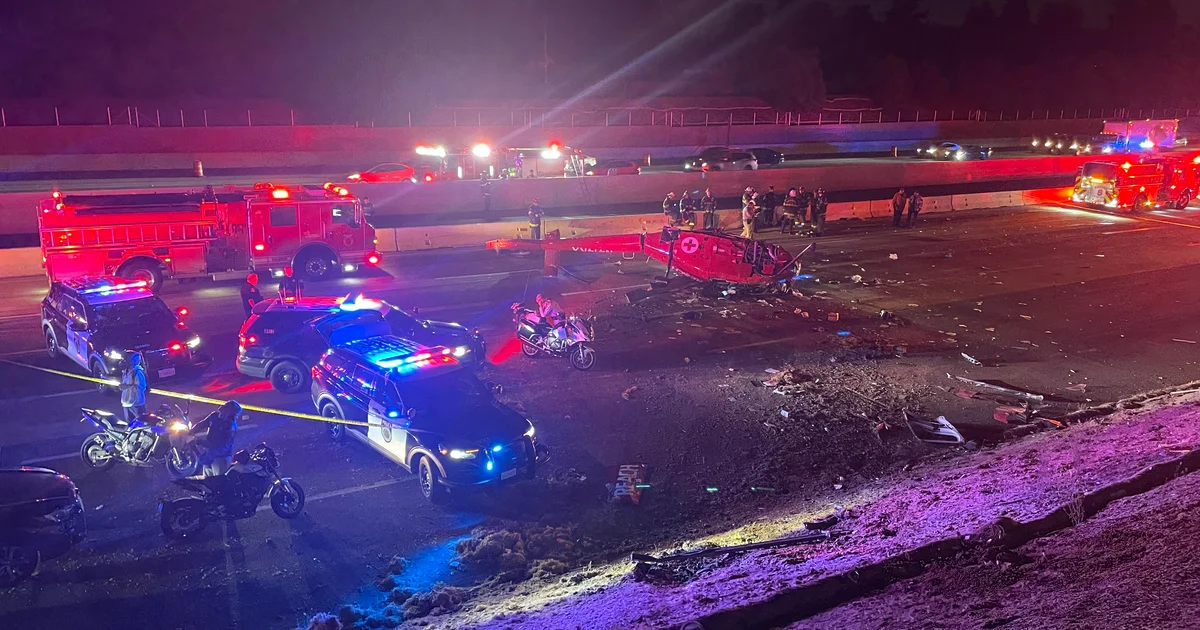 Featured image for Multiple Injuries in Sacramento Helicopter Crash on Highway 50