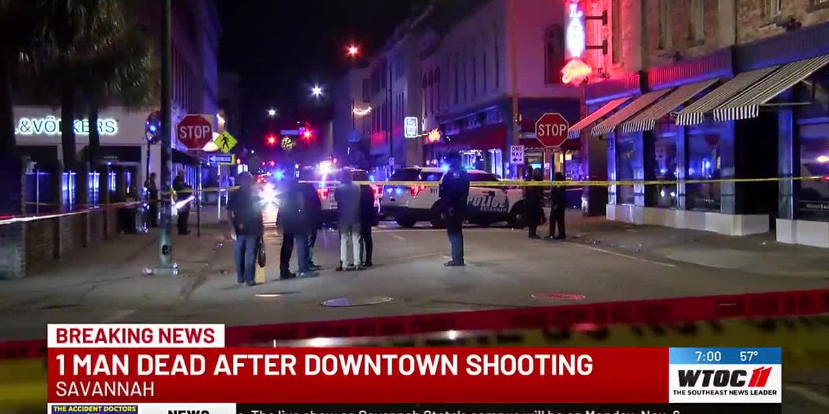 Multiple Shootings Leave 1 Dead and 2 Injured in Downtown Savannah