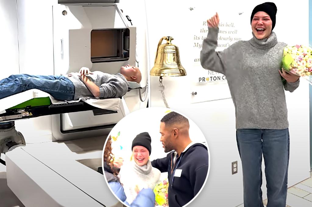 Featured image for "Michael Strahan's Daughter Isabella, 19, Celebrates End of Brain Cancer Treatment with Emotional Bell Ringing"