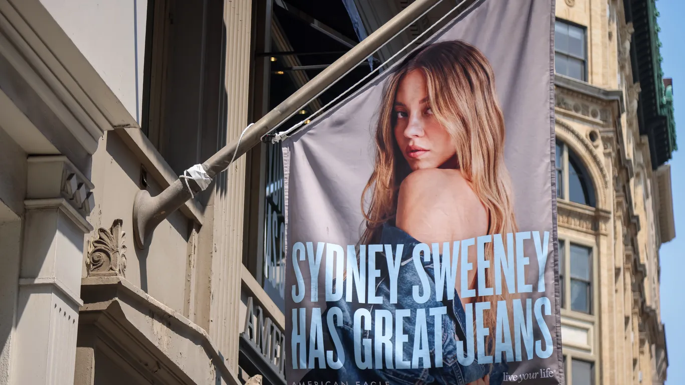 Featured image for American Eagle's Sydney Sweeney Campaign Sparks Controversy and Foot Traffic Decline