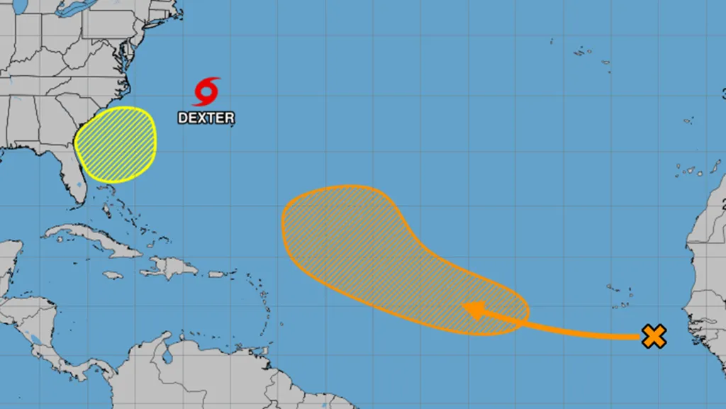 Featured image for Tropical Activity Picks Up in Atlantic as Dexter Moves Away from US