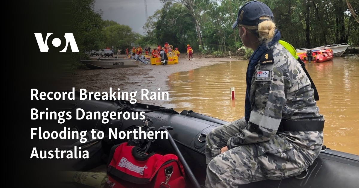 "Devastating Floods Ravage Northern Australia Amidst Record-Breaking Rainfall"