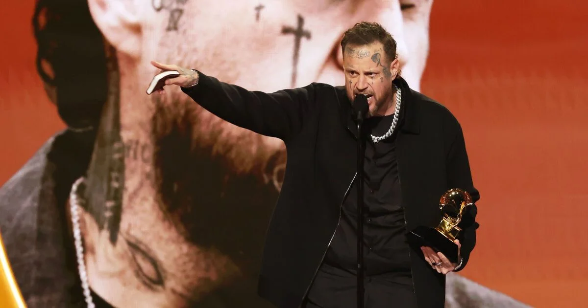 Jelly Roll's Grammys Moment Triggers MAGA Backlash Over Bad Bunny Swipe