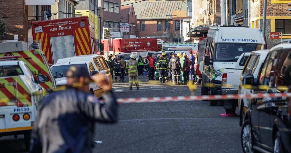 Tragic Fire in Johannesburg Claims Dozens of Lives