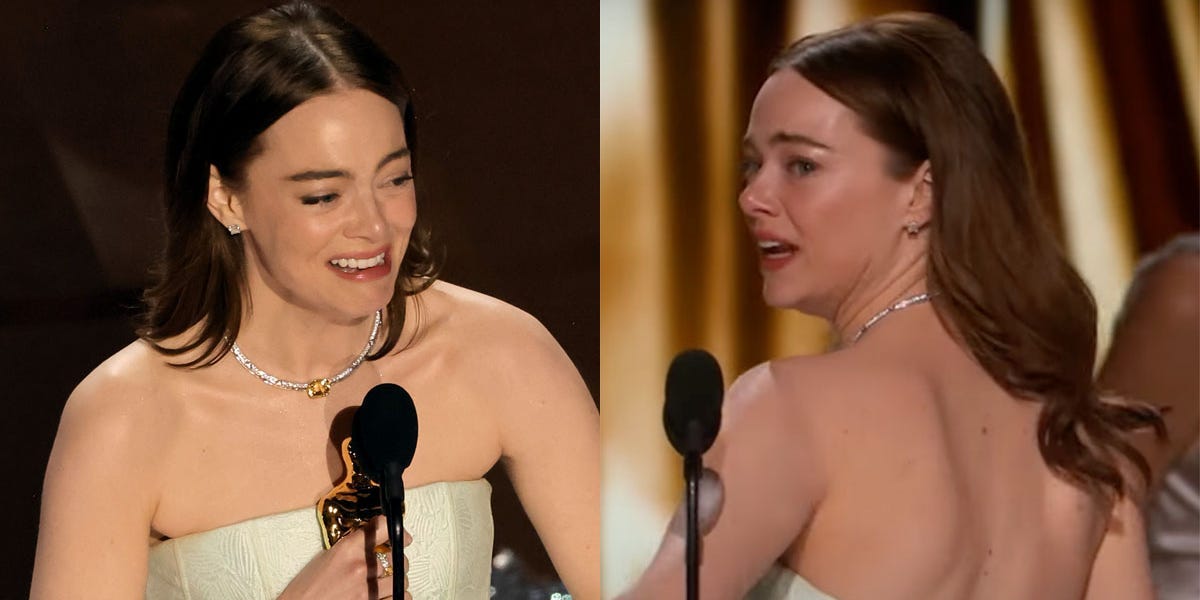 Featured image for Emma Stone's Oscar Mishap: Ripped Dress and Lockout Drama