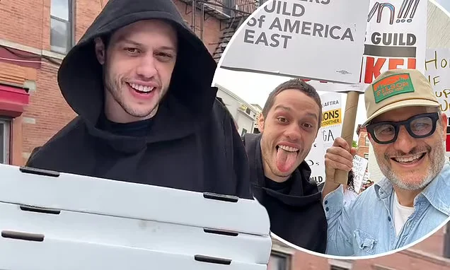 "Pete Davidson's Pizza Support for Striking Writers"
