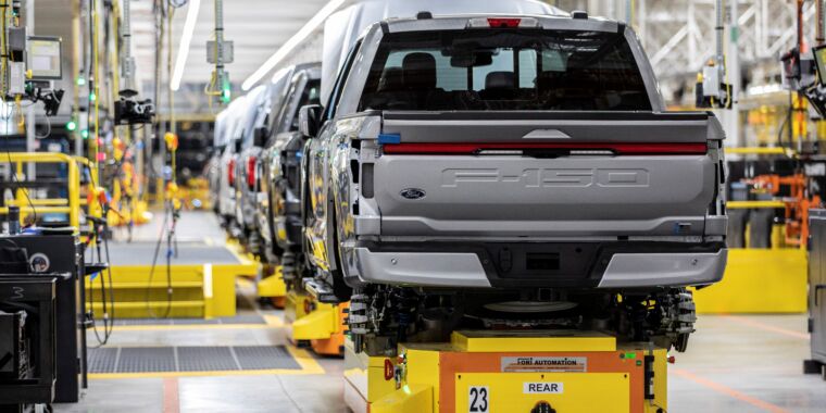 Ford slashes F-150 Lightning production by 50% due to slowing demand