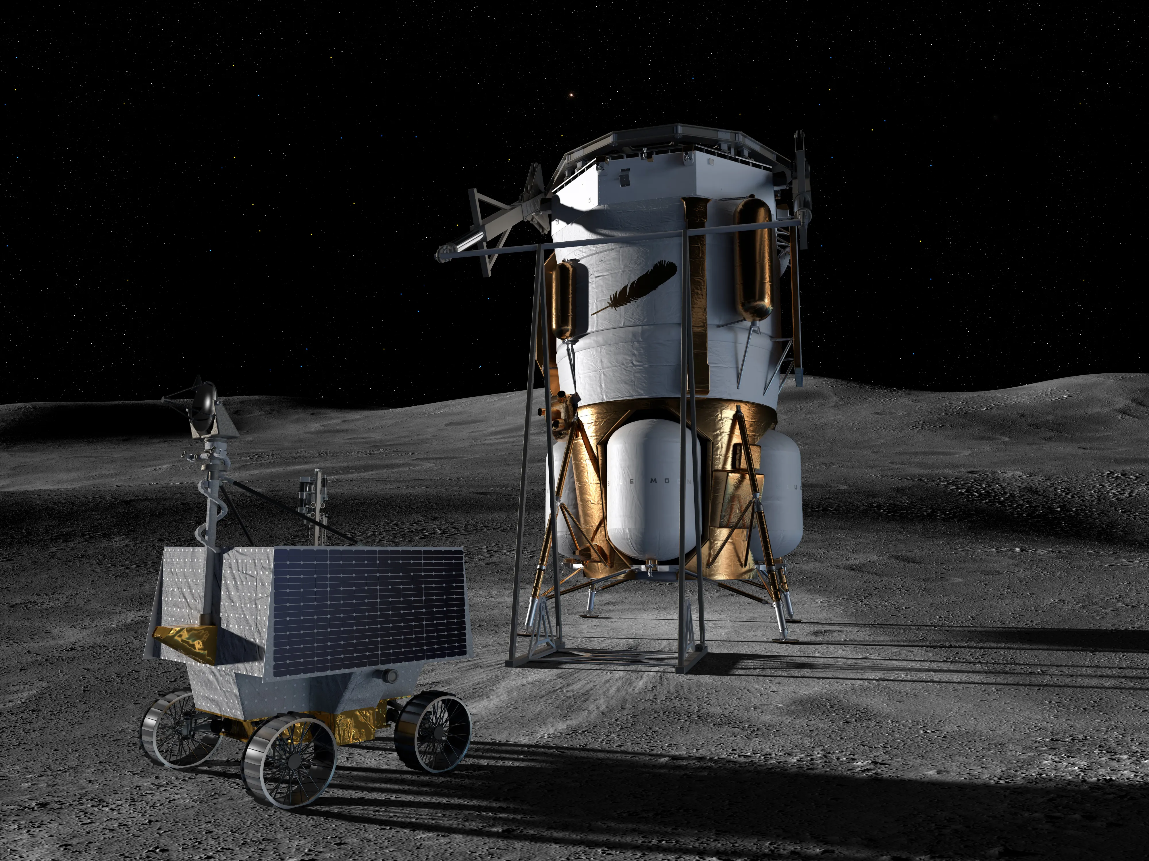 Featured image for Blue Origin to Deliver VIPER Rover to Moon's South Pole