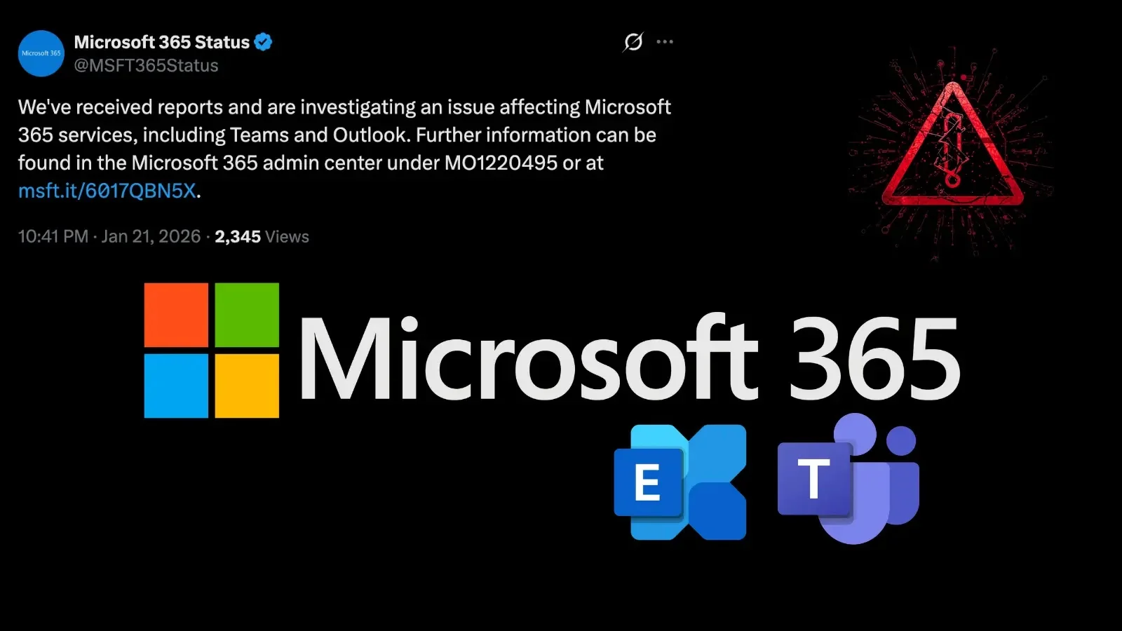 Microsoft Probes Outage Impacting Exchange Online and Teams Amid Third-Party Networking Issue