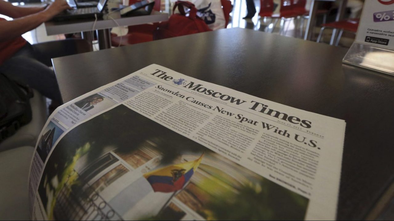 Featured image for Russia declares The Moscow Times a 'foreign agent' for its English coverage