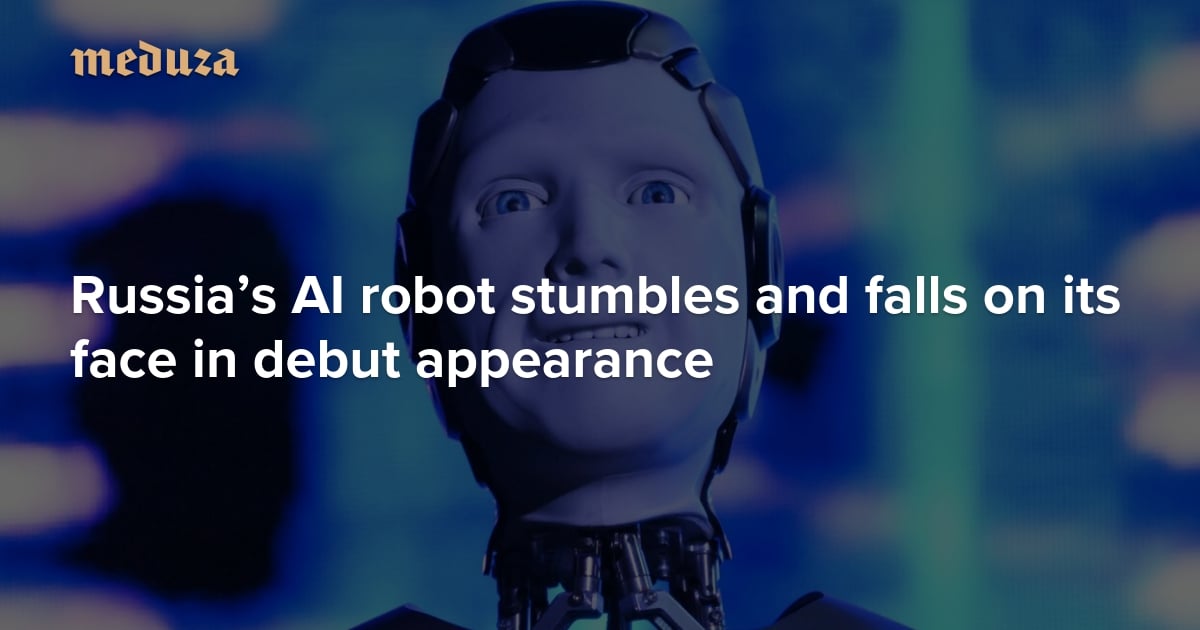 Featured image for Russian AI Robot's Debut Ends in Fall