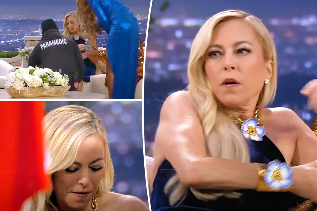 Featured image for "RHOBH Reunion Trailer: Medical Emergency and Kyle Richards' Hot Seat"