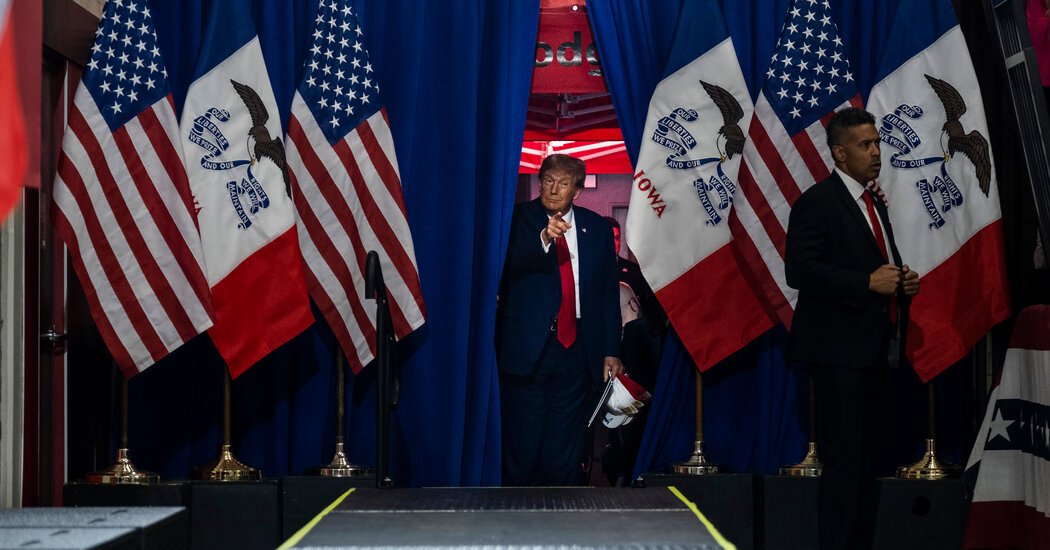 "Trump Coasts while DeSantis and Haley Clash in Iowa Countdown"