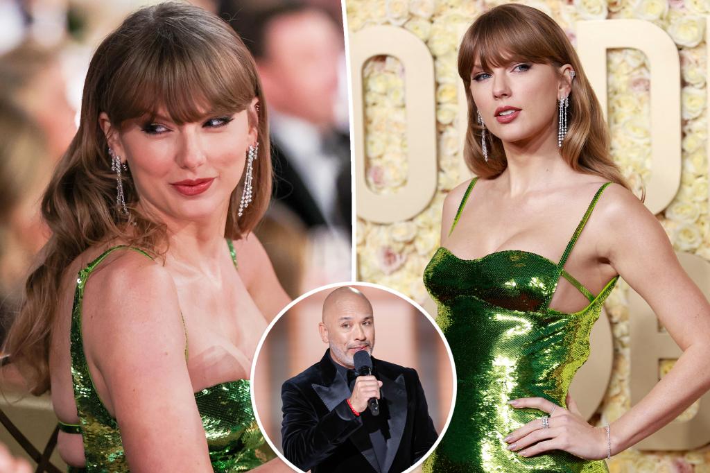 Featured image for "Taylor Swift's Controversial Exit and Memorable Moments at the 2024 Golden Globes"