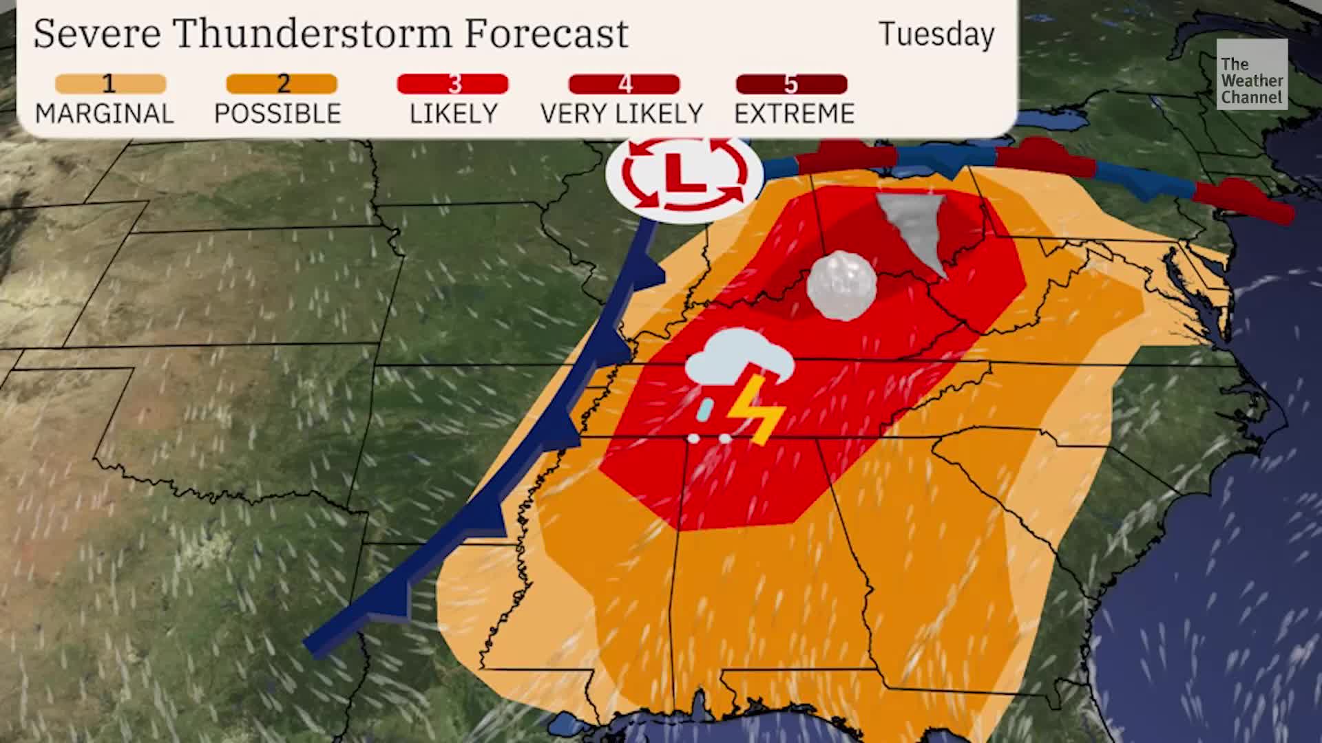 "Severe Weather Outbreak Threatens US with Tornadoes, Hail, and Power Outages"