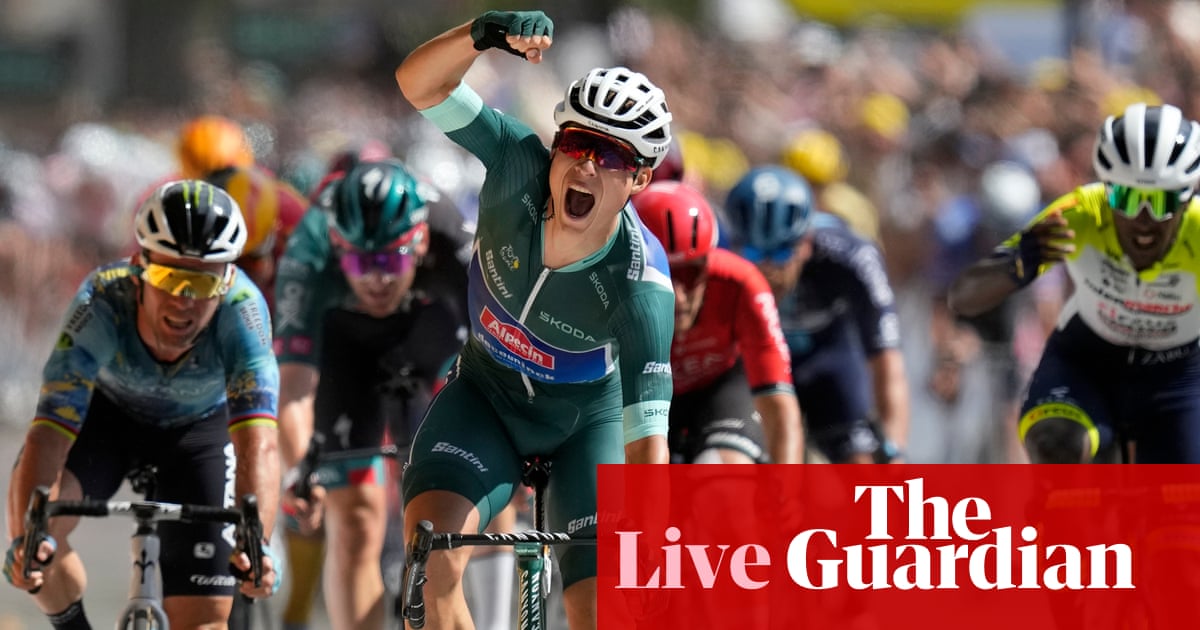 Featured image for "Philipsen's Hat Trick and Denial of Cavendish's Record Highlight Tour de France Stage 7"