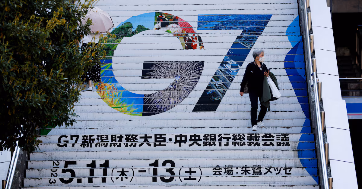 G7 finance leaders meet amidst US and China debt concerns.