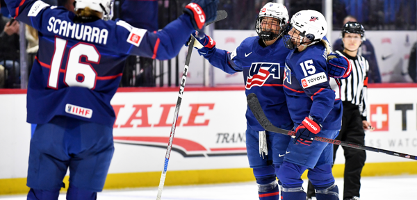 Featured image for "USA Advances to Women's World Hockey Final with 5-0 Win Over Finland"