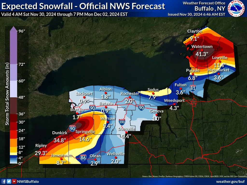 Featured image for Severe Lake Effect Snowstorm Hits New York, State of Emergency Declared