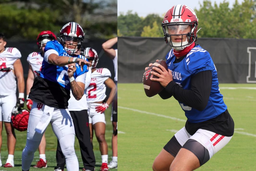 Featured image for IU's QB Battle Heats Up as Fall Camp Progresses