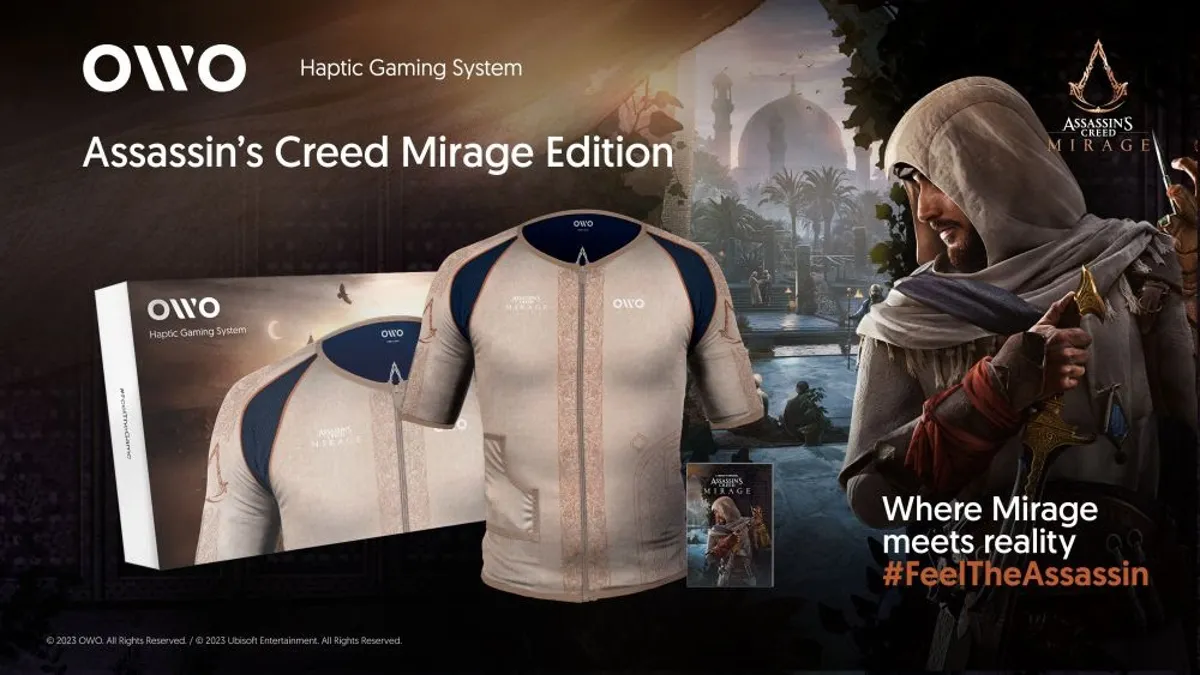 "Immersive Gaming Experience: Assassin's Creed Haptic Shirt Brings Stabbing Sensations to Life"