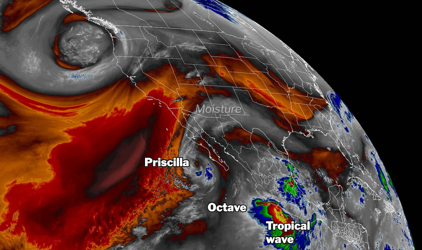 Featured image for Tropical Storm Priscilla Sparks Southwest Flood Risks