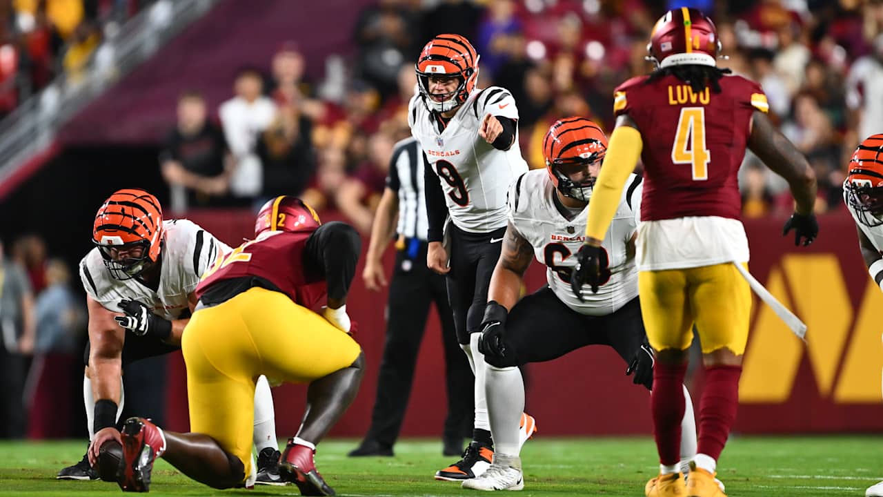 Bengals and Commanders Preseason Highlights and Key Performances