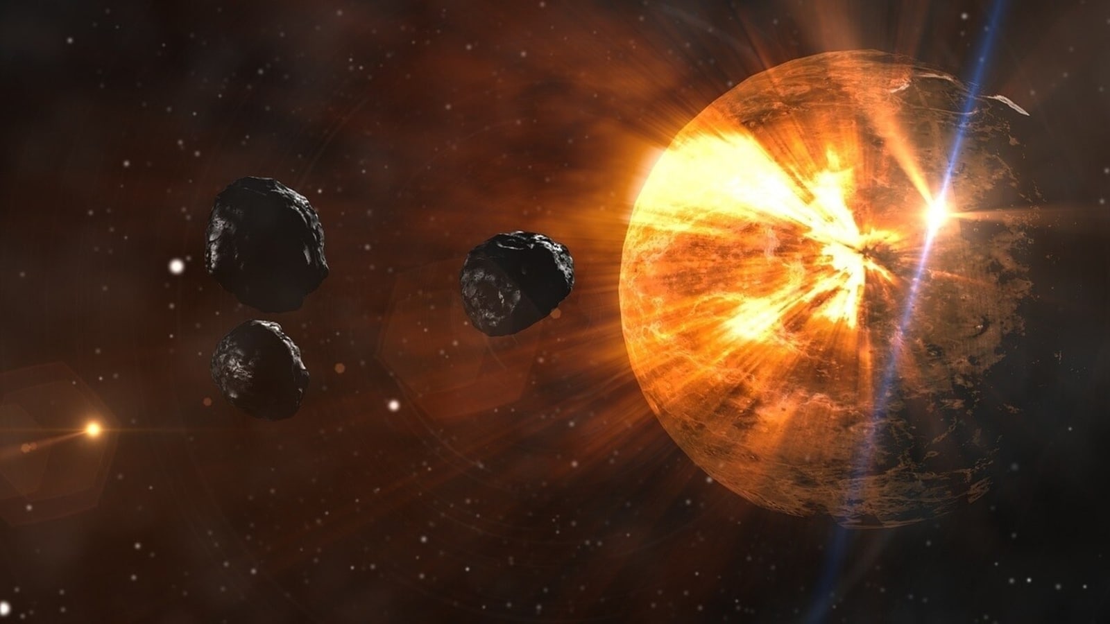 Featured image for NASA tracks multiple asteroids hurtling towards Earth at alarming speeds.