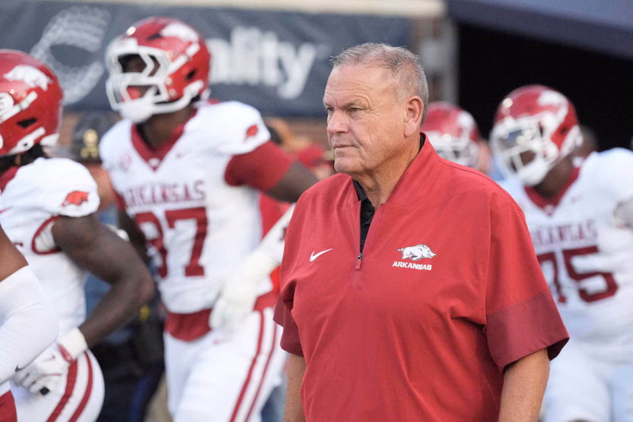 Featured image for Arkansas Turns to Bobby Petrino as Interim Coach After Pittman's Exit