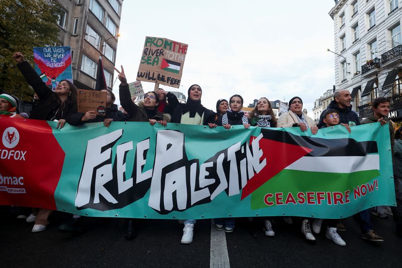 Massive Pro-Palestinian Rally Draws 20,000+ in Brussels