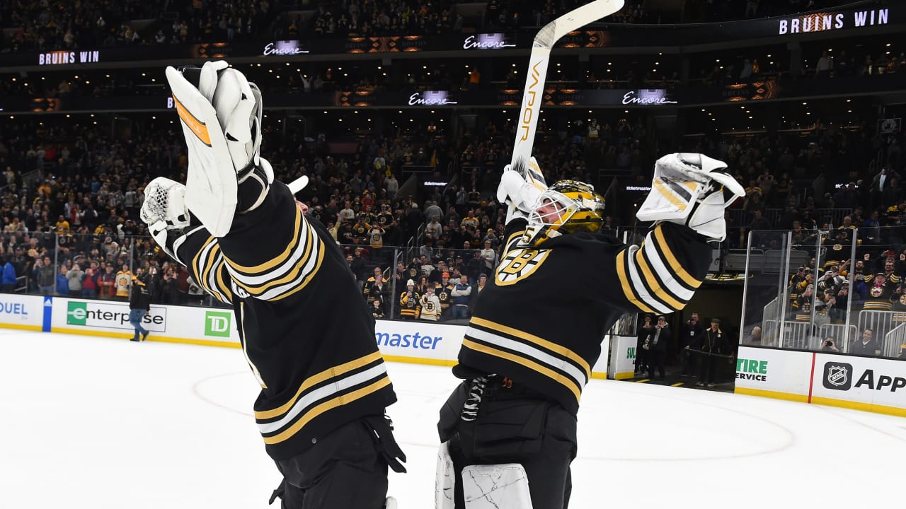 Featured image for "Emotional Ullmark and DeBrusk Stay Put as Bruins Navigate Trade Deadline"