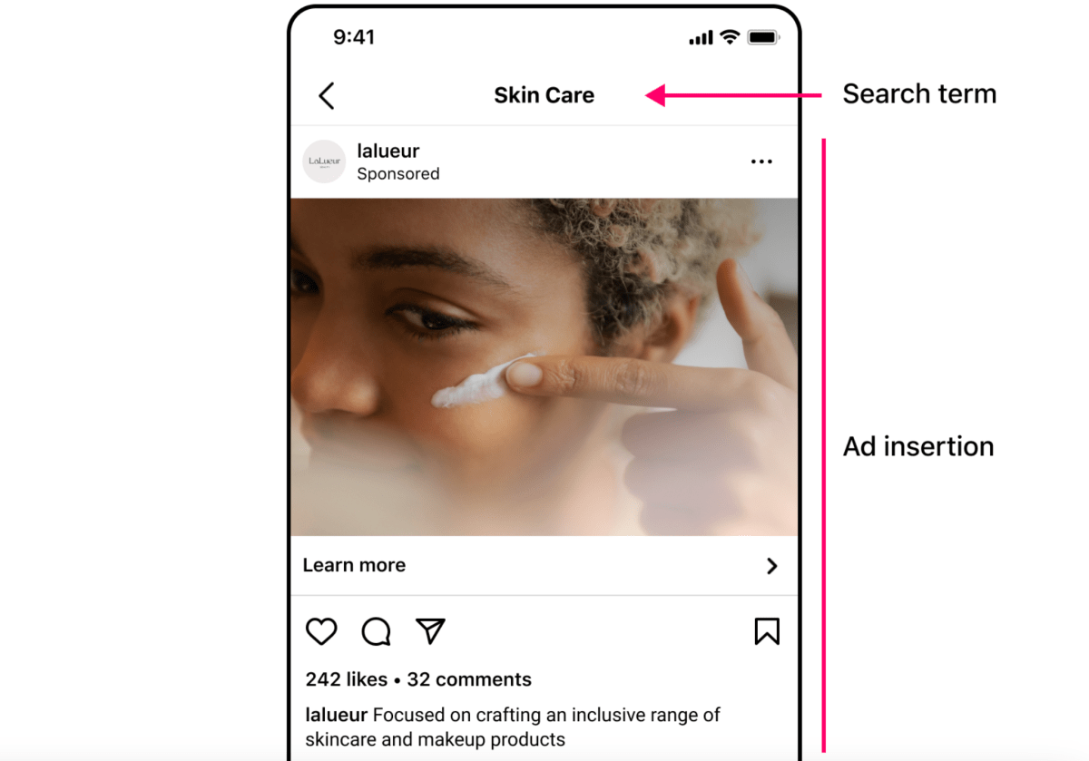 "Instagram Introduces Ads in Search Results and Reminder Ads"
