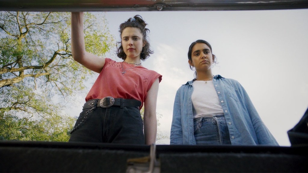 Featured image for "Drive-Away Dolls": Ethan Coen's Wacky Lesbian Road Trip Comedy Trailer