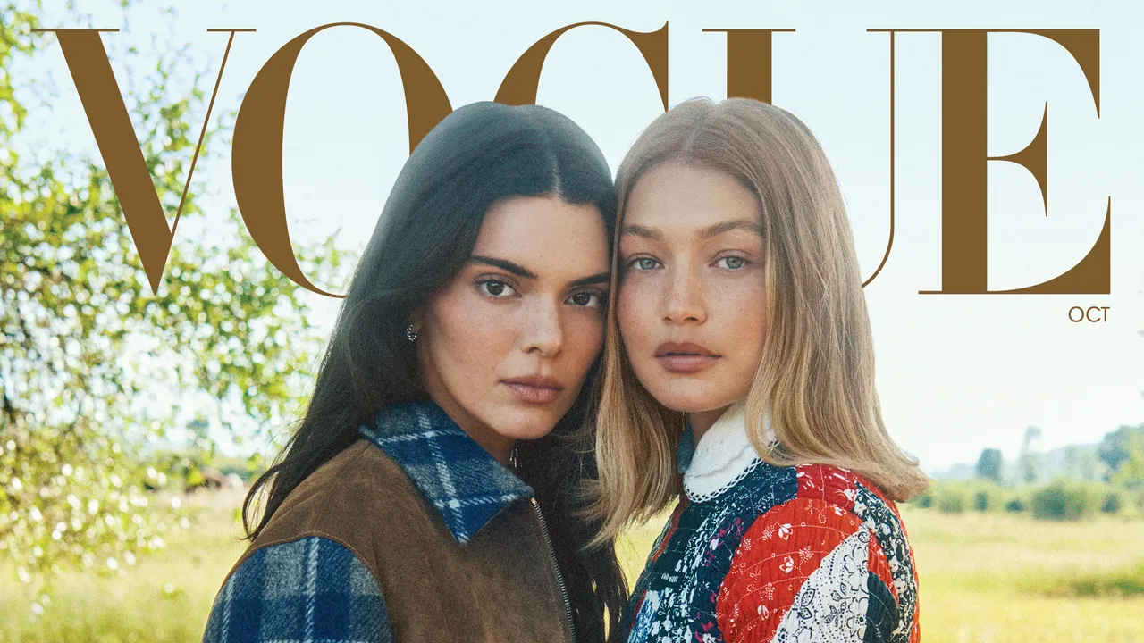 Featured image for Kendall Jenner and Gigi Hadid Shine on Vogue's Western-Themed Cover